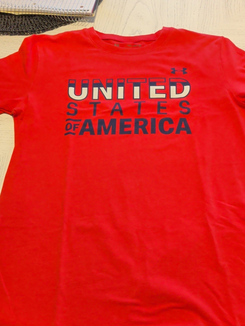 Under Armour Men's Red Graphic 'United States of America' Tee